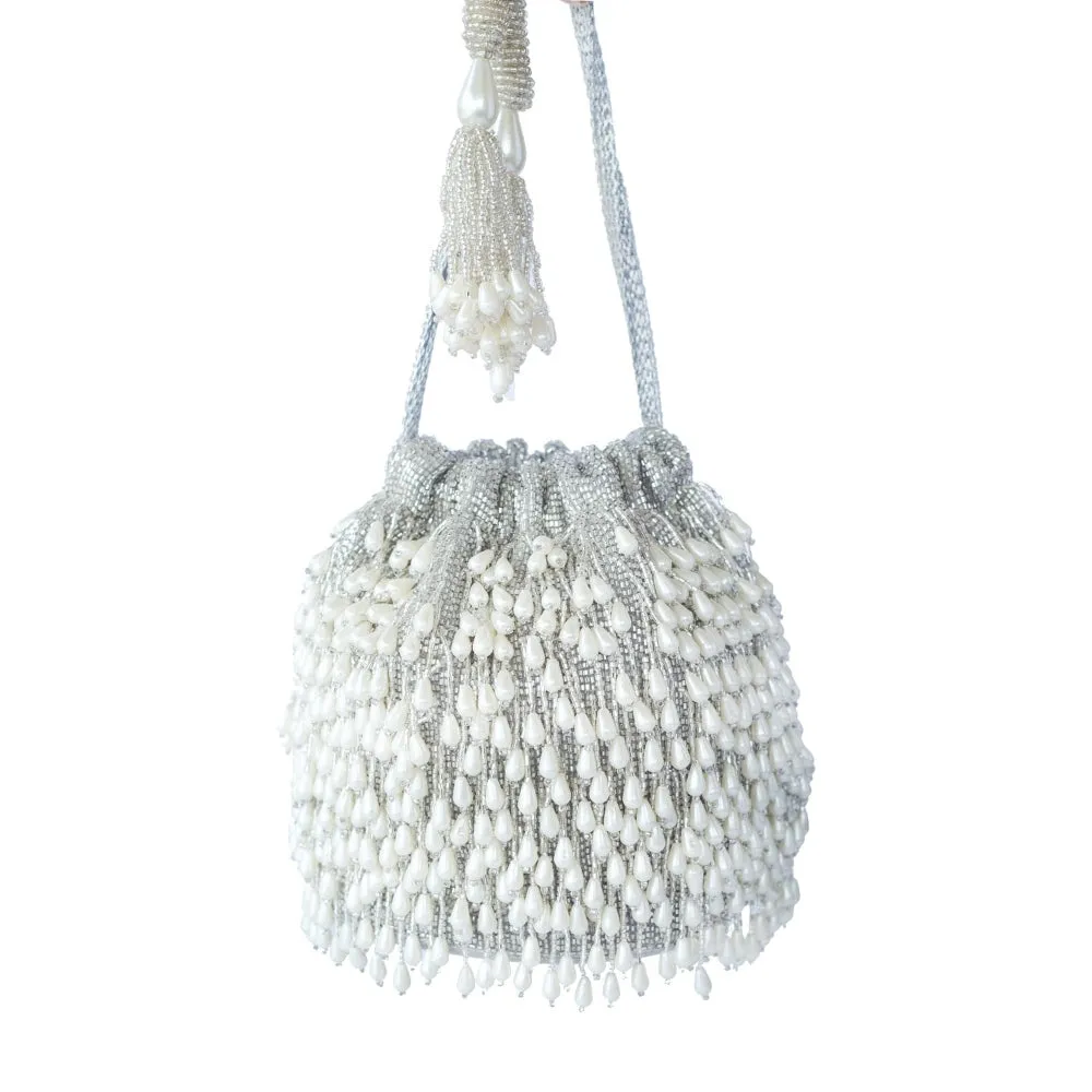 Adora By Ankita Silver Azrah Bucket Bag