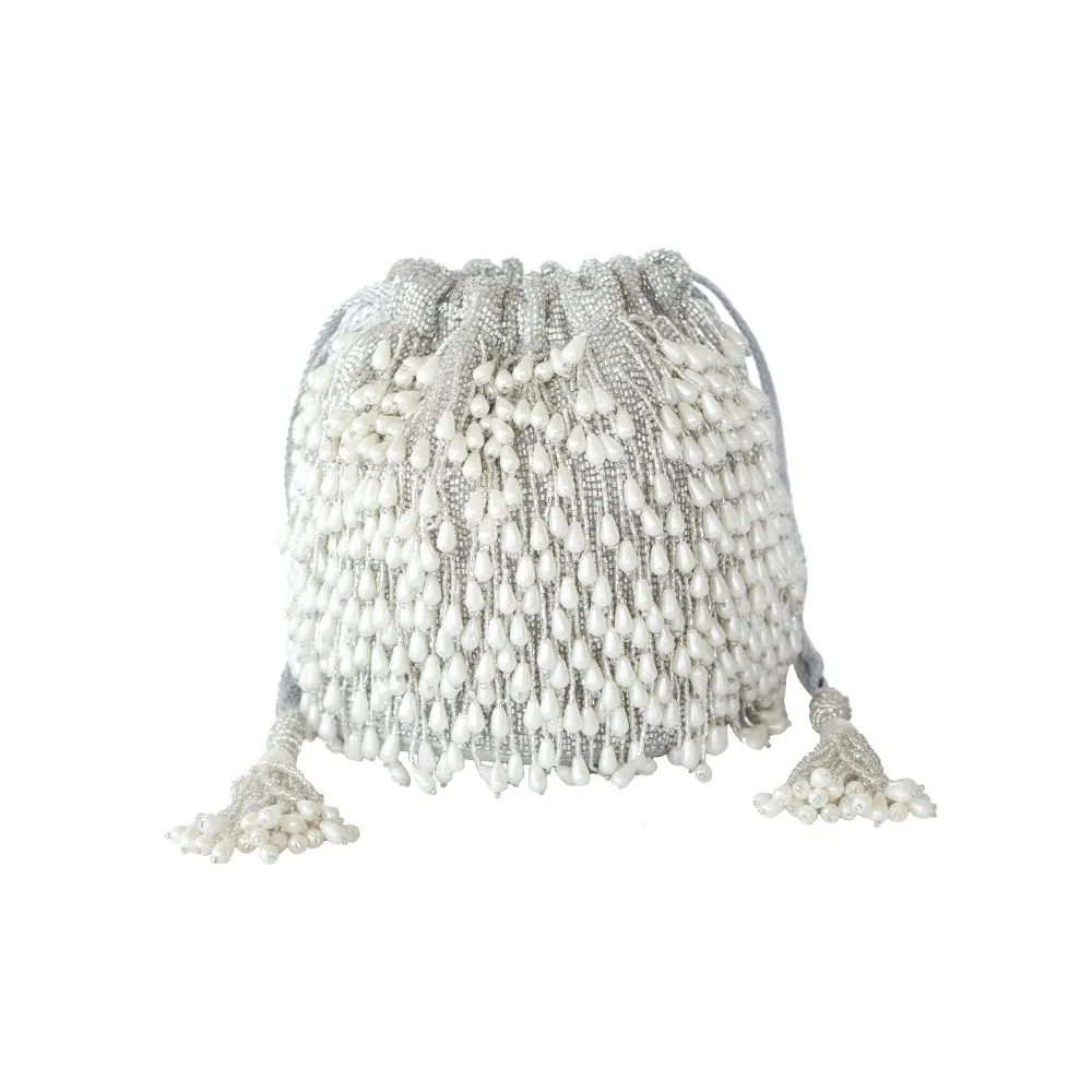 Adora By Ankita Silver Azrah Bucket Bag