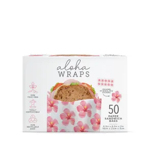 Aloha Wraps Hibiscus Sandwich Bags