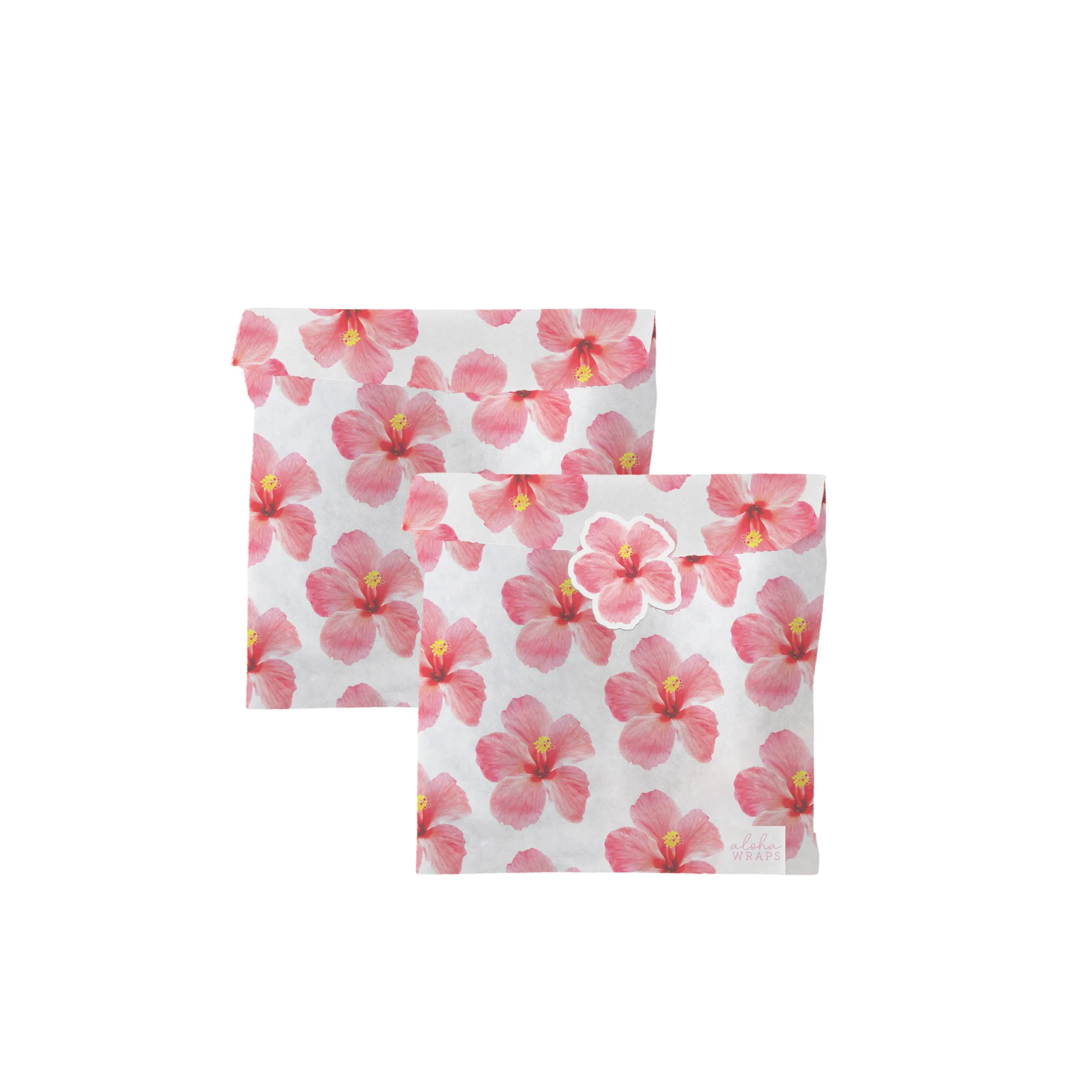Aloha Wraps Hibiscus Sandwich Bags