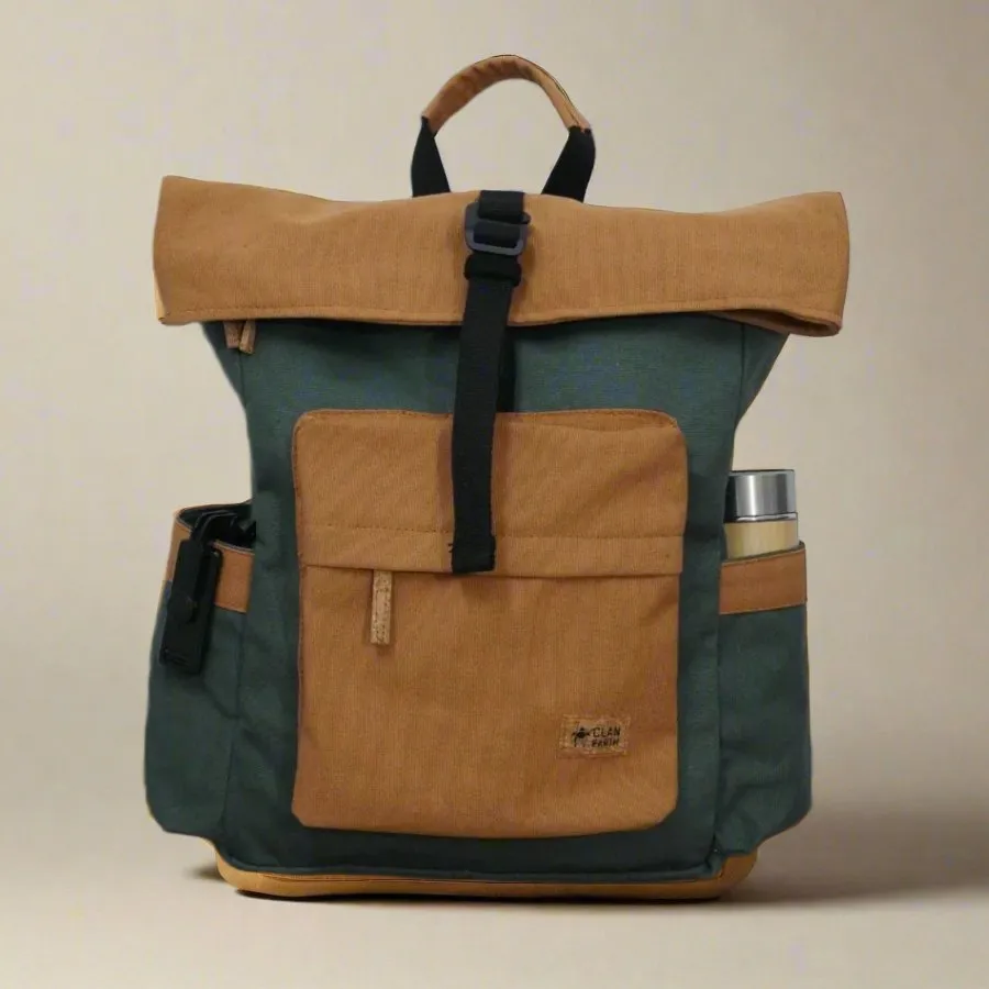 Armadillo Rolltop Backpack - 5L | Water Resistant Cotton Canvas Bag