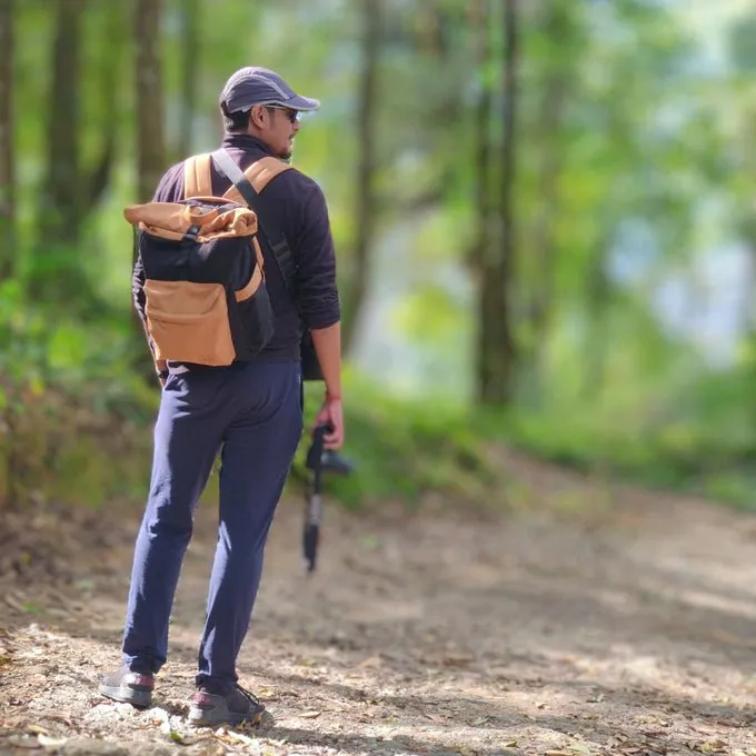 Armadillo Rolltop Backpack - 5L | Water Resistant Cotton Canvas Bag