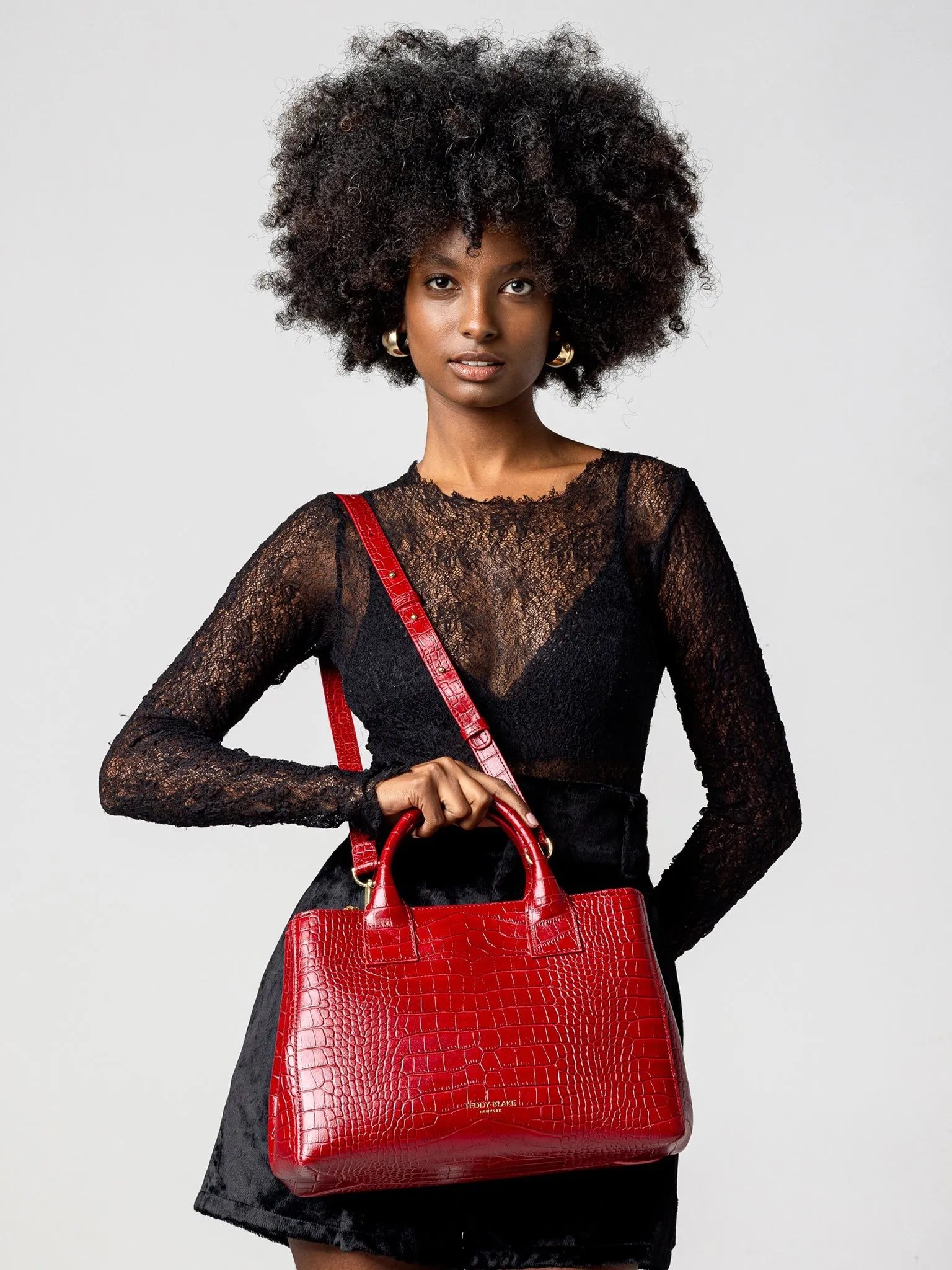 Bella Croco 12" - Dark Red