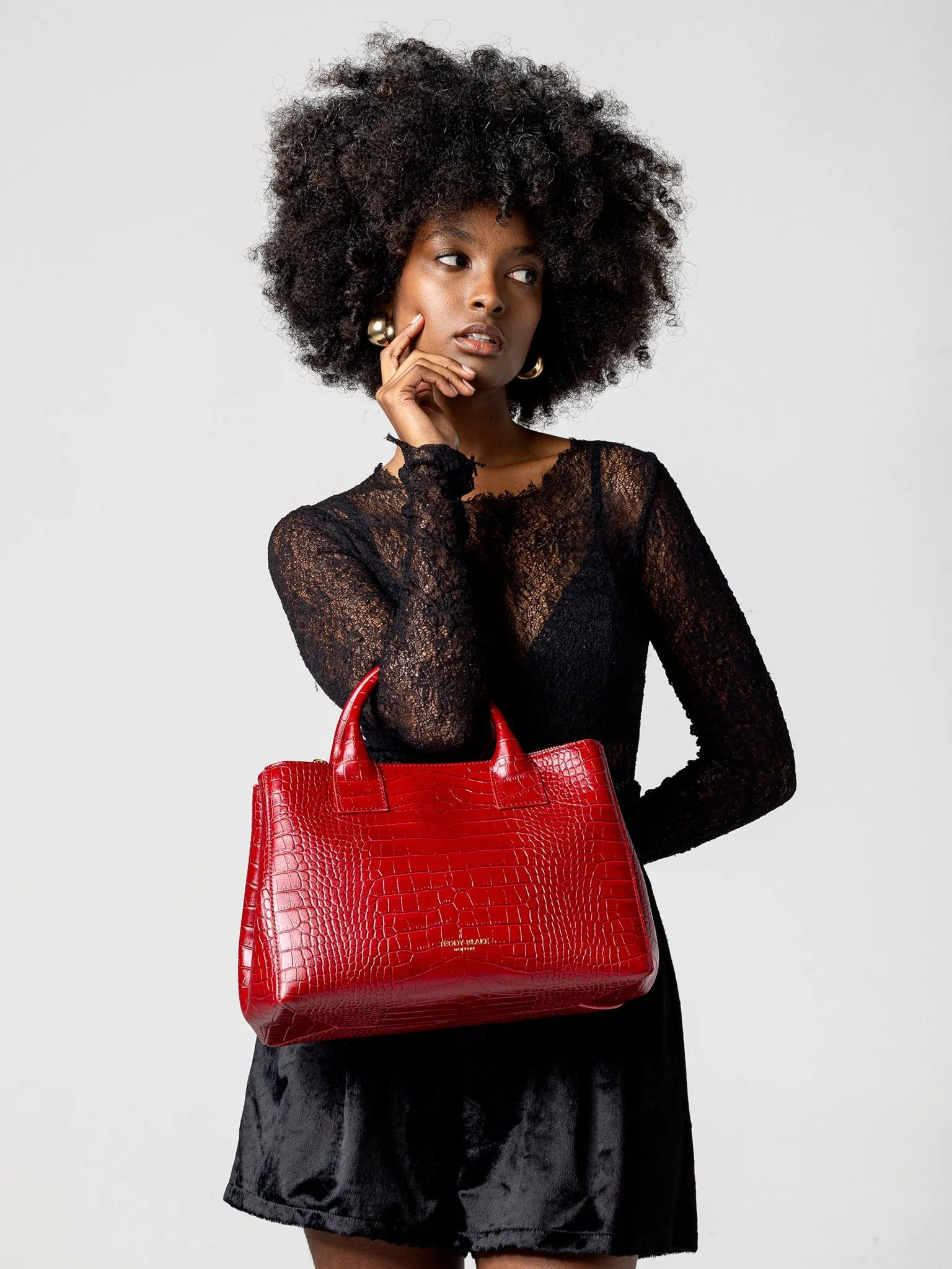 Bella Croco 12" - Dark Red