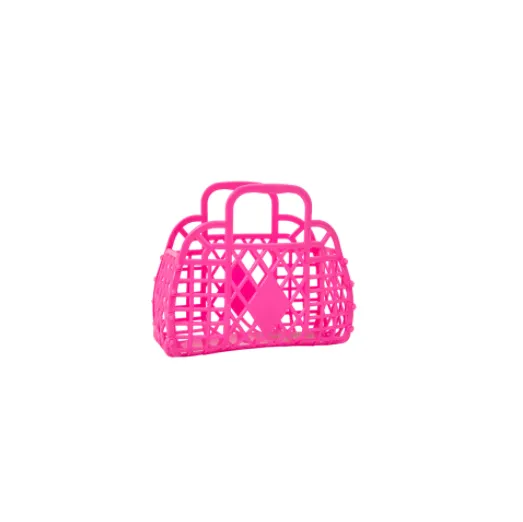 Berry Pink Mini Retro Basket
