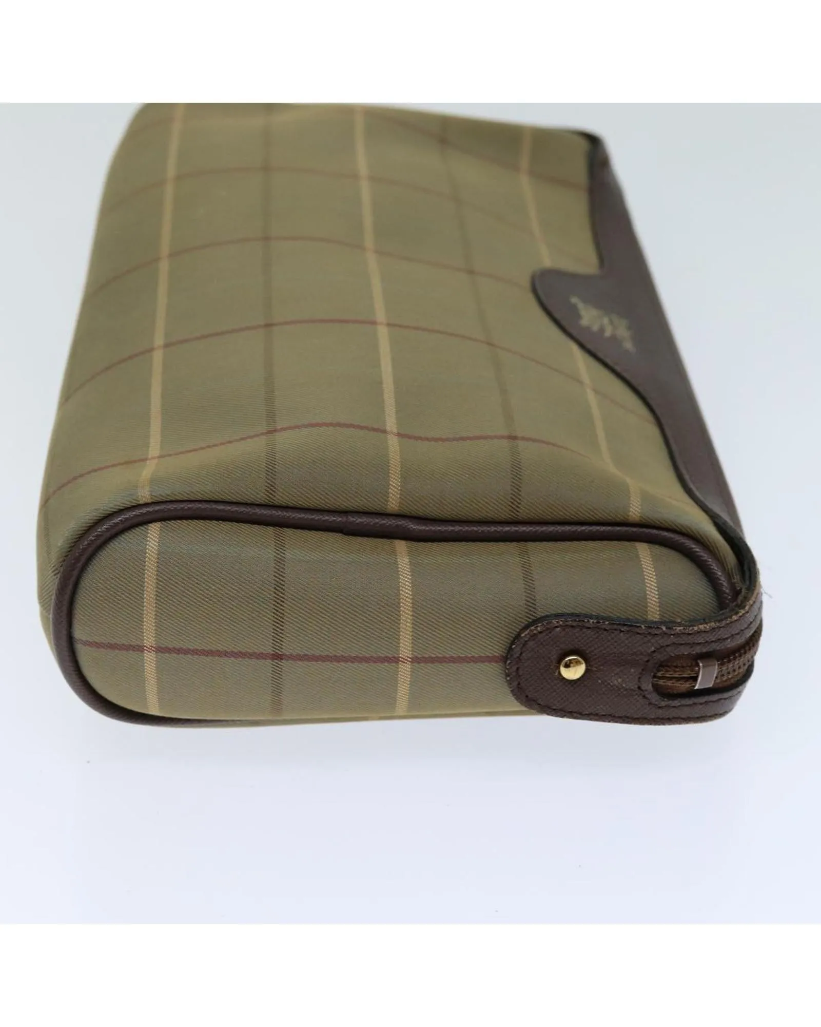 Canvas Beige Clutch Bag with Burberrys Nova Check Design