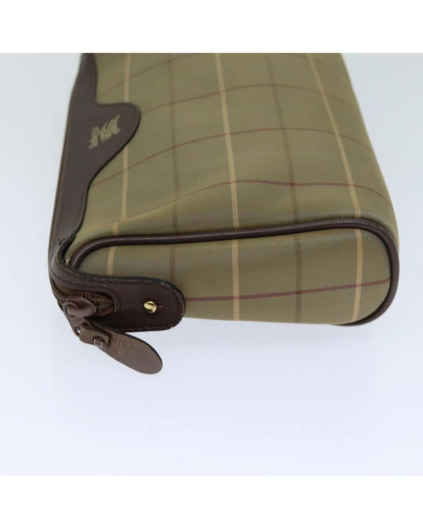 Canvas Beige Clutch Bag with Burberrys Nova Check Design
