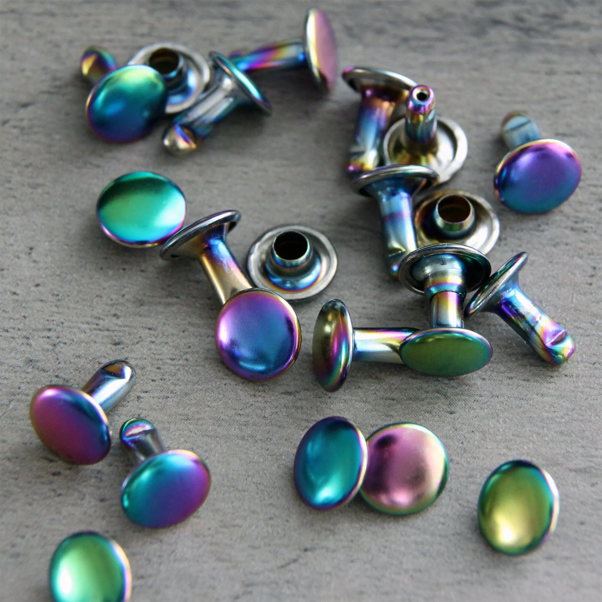 Double Cap Rivets 8mm