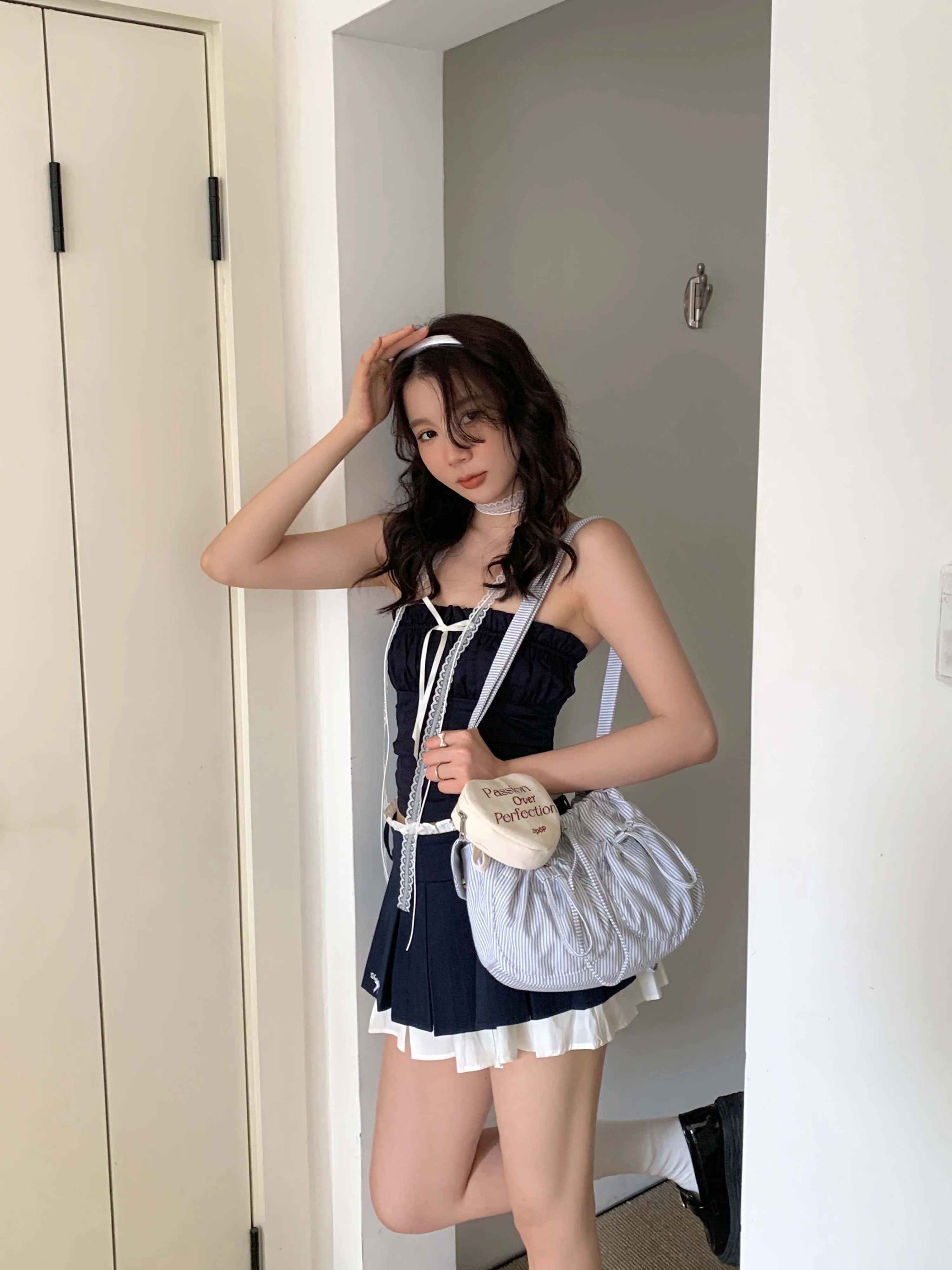 [EM] Toast Cream Puff Collection STRIPE GREY BLUE