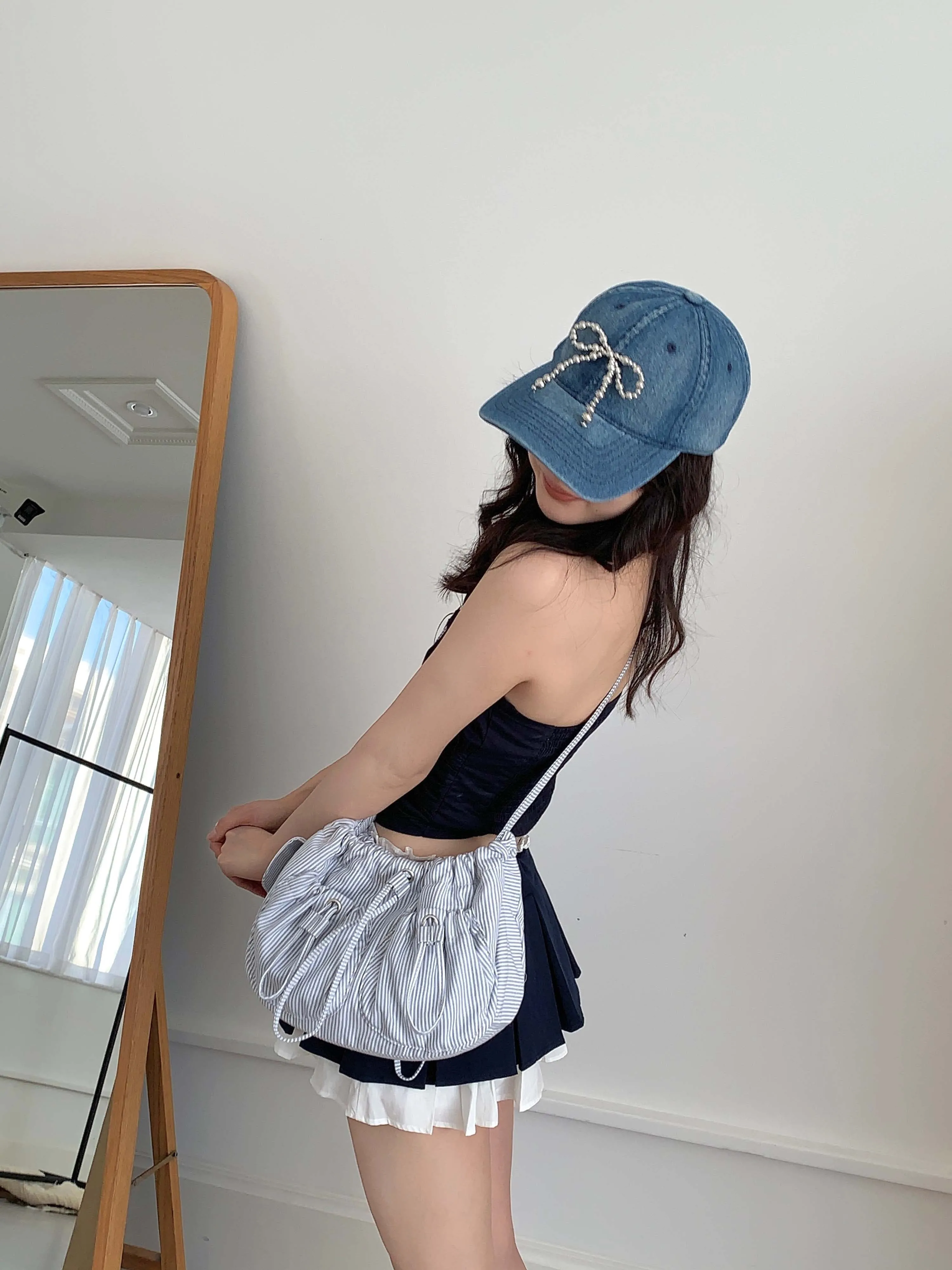 [EM] Toast Cream Puff Collection STRIPE GREY BLUE