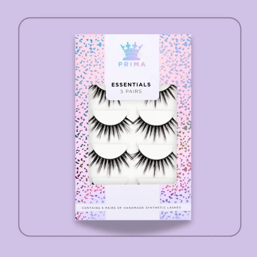 Essentials 5 Pair Pack Vegan Lashes #Arabella