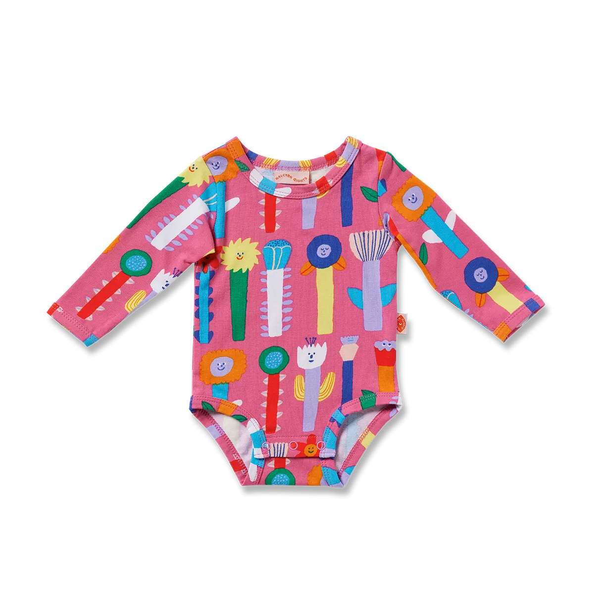 Halcyon Nights Long Sleeve Bodysuit - Growing Tall