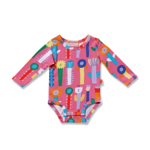 Halcyon Nights Long Sleeve Bodysuit - Growing Tall