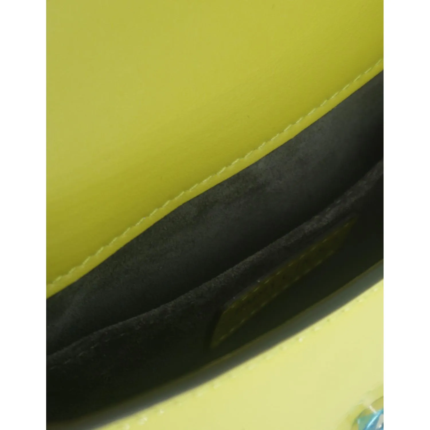Jimmy Choo Lime Yellow Leather Small Shoulder Bag