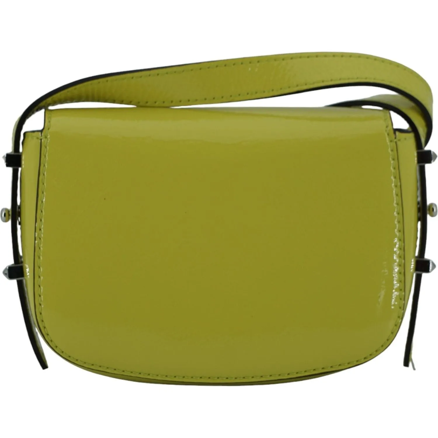 Jimmy Choo Lime Yellow Leather Small Shoulder Bag
