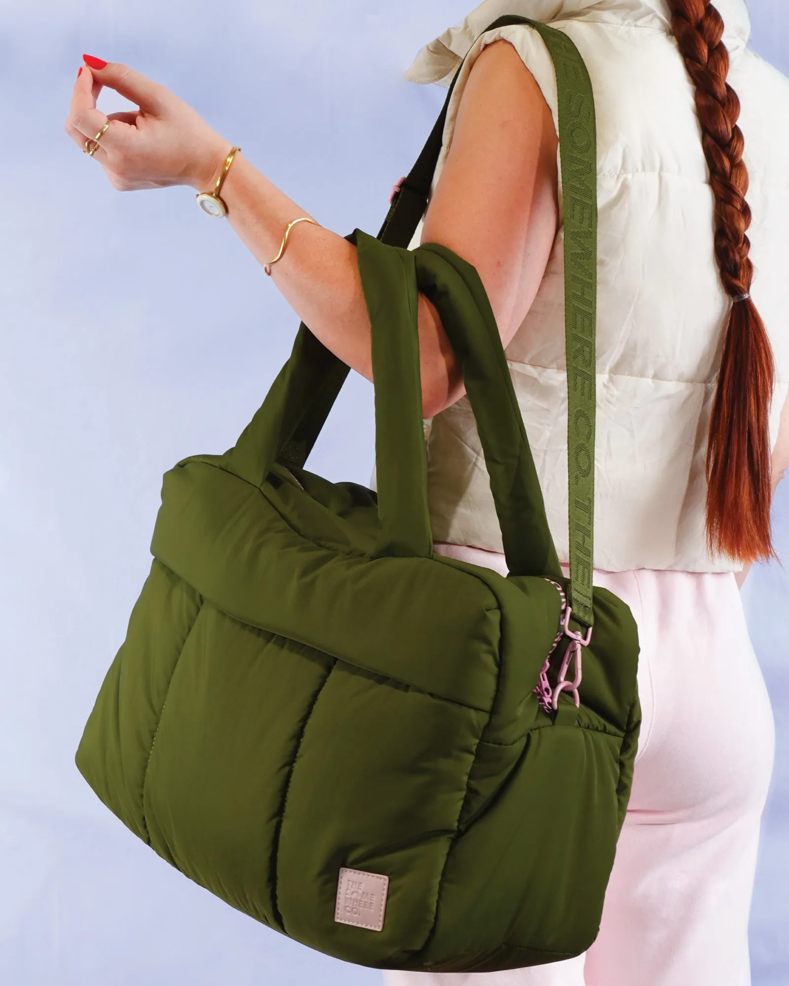 Khaki Marshmallow Duffle Bag