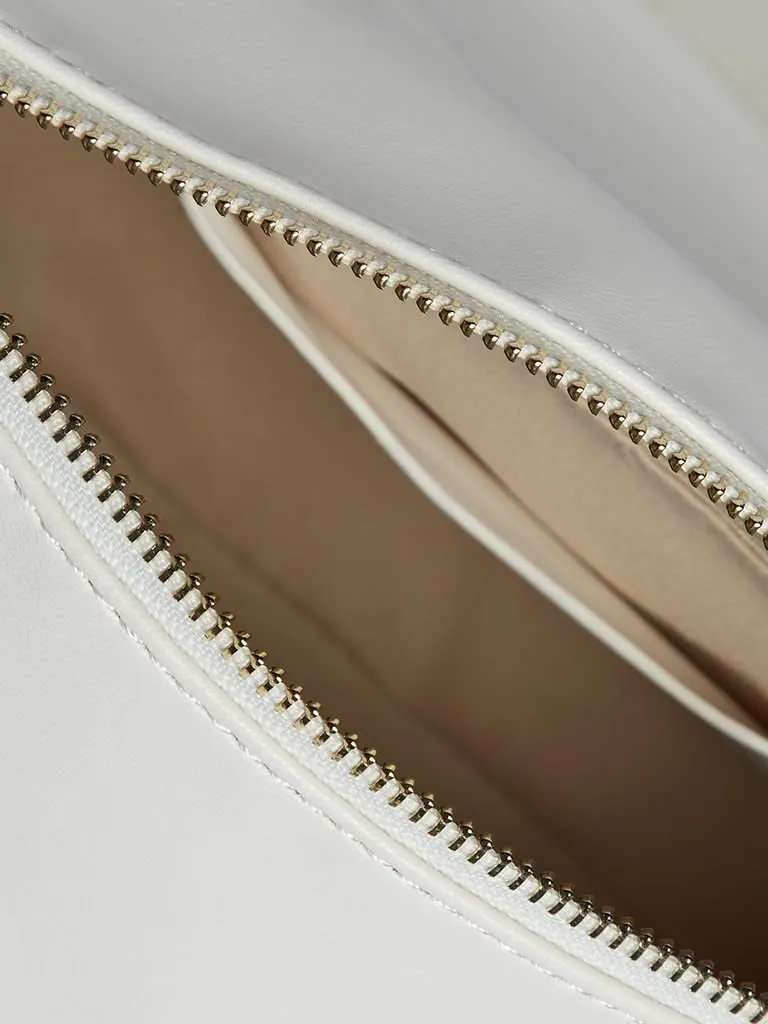 LOV White Faux-Leather Holly Handbag