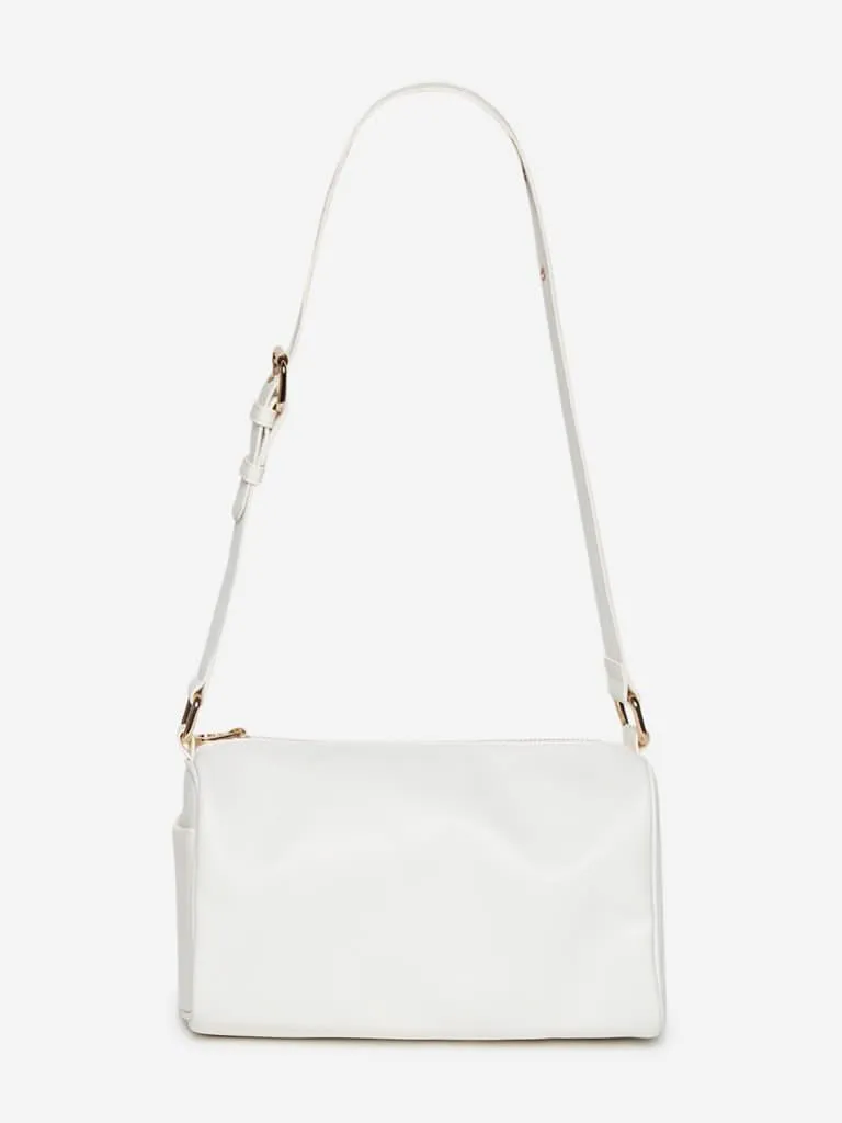LOV White Faux-Leather Holly Handbag