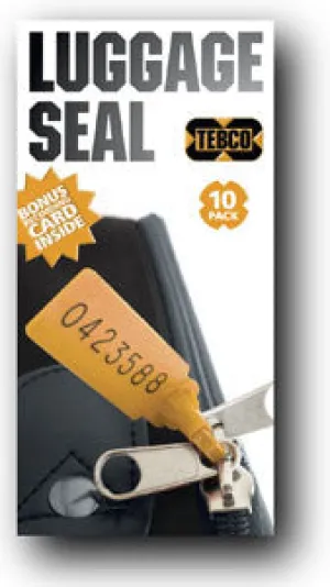 Luggage Seals pack 10 or 20 Orange