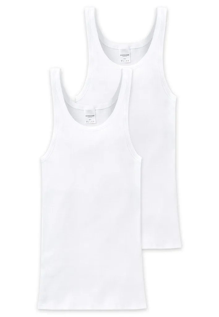 Schiesser - Cotton Essentials Double Rib  - Shirt 0/0 - 2 Pack