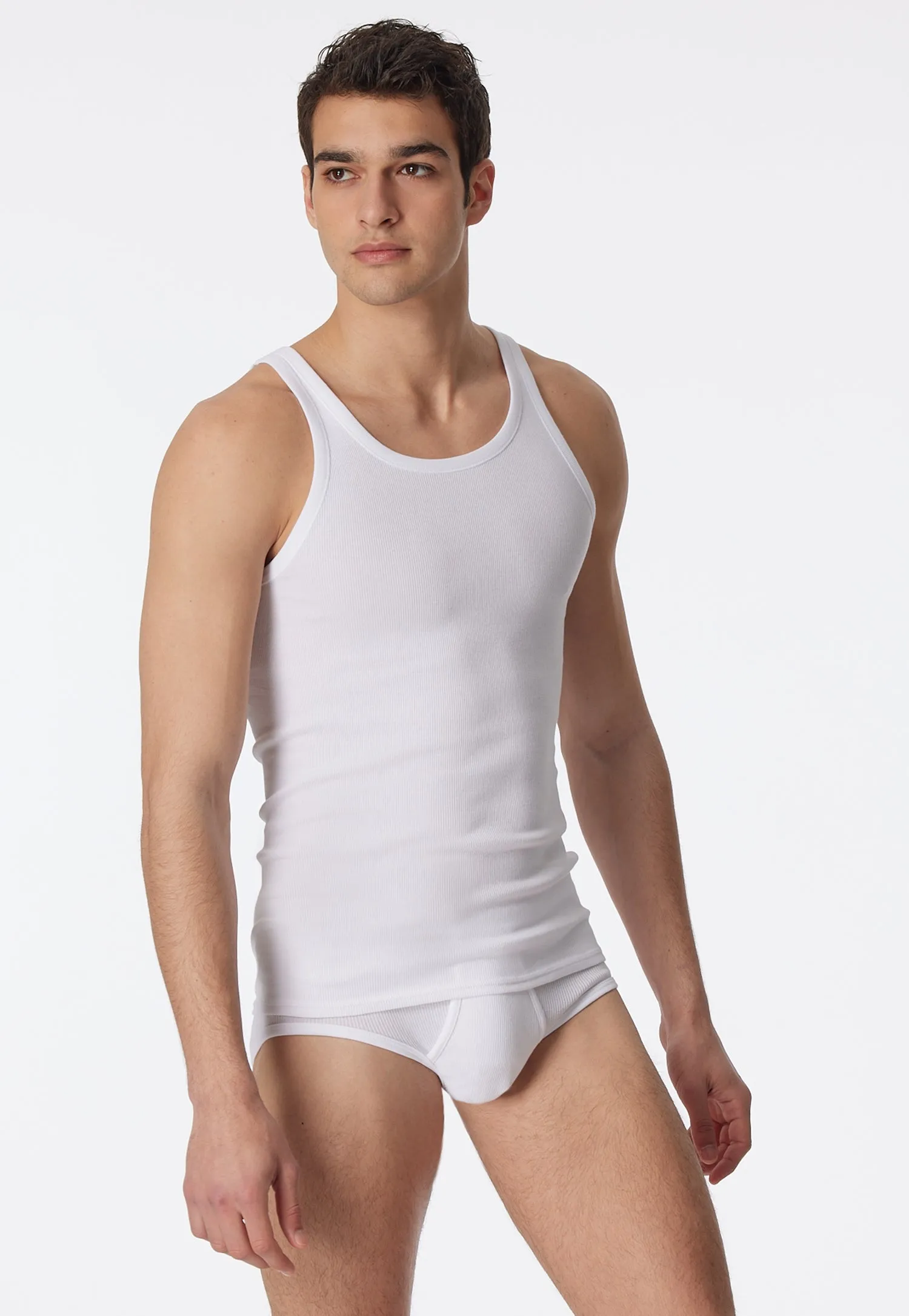 Schiesser - Cotton Essentials Double Rib  - Shirt 0/0 - 2 Pack