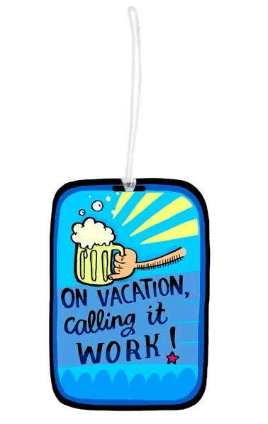 Vacation luggage tag